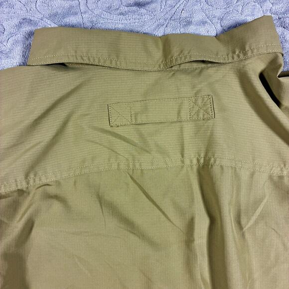 Duluth Trading Shirt Mens XL Green Snap Ripstop Hiking Workwear Outdoors - Picture 7 of 8
